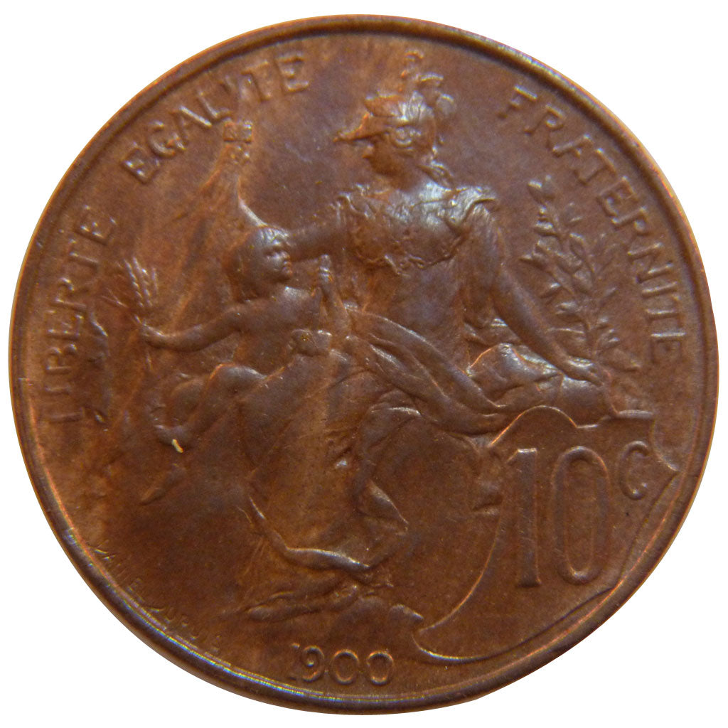 Coin, France, Dupuis, 10 Centimes, 1900, Paris, MS(60-62), Bronze, Gadoury:277
