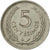 Moneda, Uruguay, 5 Centesimos, 1953, Santiago, MBC, Cobre - níquel, KM:34