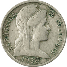 Coin, Colombia, 5 Centavos, 1938, VF(20-25), Copper-nickel, KM:199