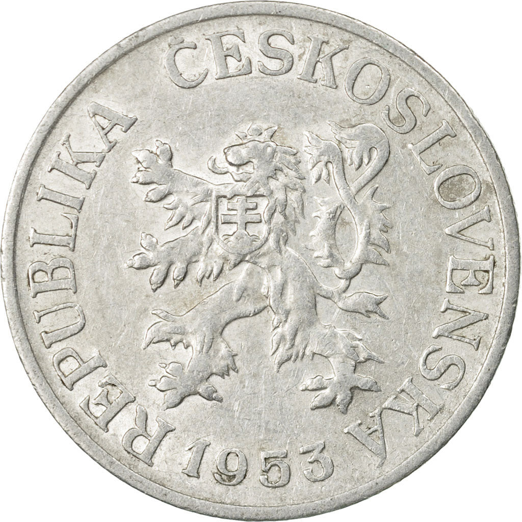 Monnaie, Tchécoslovaquie, 25 Haleru, 1953, TTB, Aluminium, KM:39