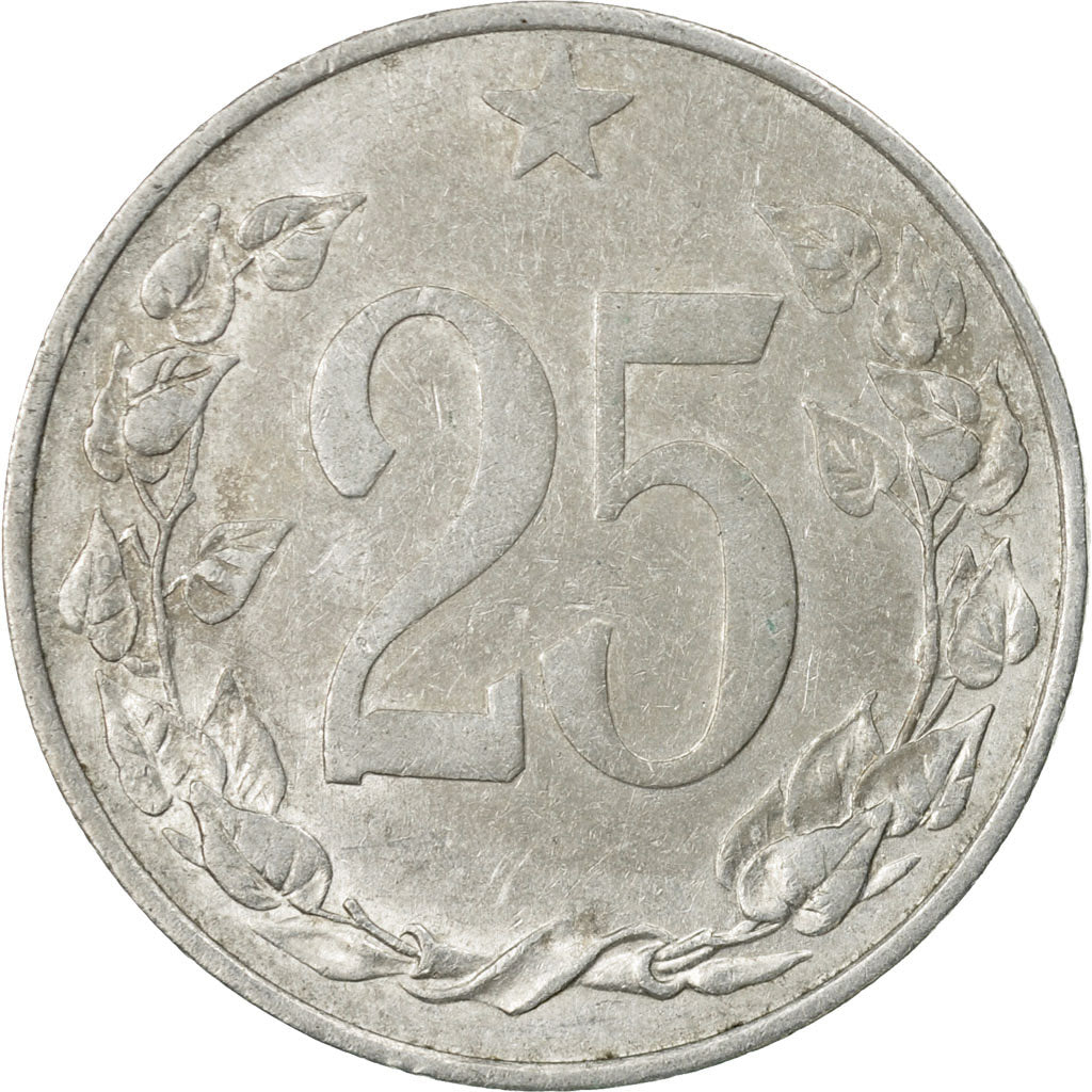 Monnaie, Tchécoslovaquie, 25 Haleru, 1953, TTB, Aluminium, KM:39