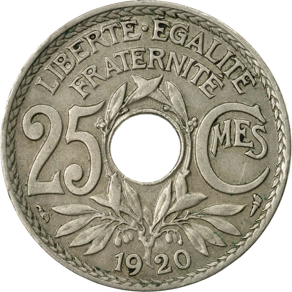 Monnaie, France, Lindauer, 25 Centimes, 1920, TB+, Copper-nickel, KM:867a