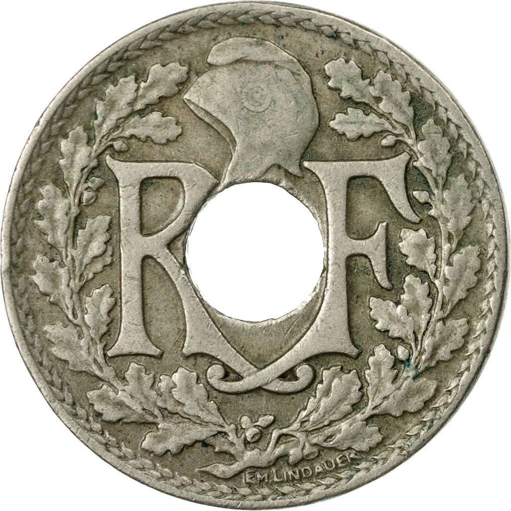 Monnaie, France, Lindauer, 10 Centimes, 1924, Poissy, TB+, Copper-nickel