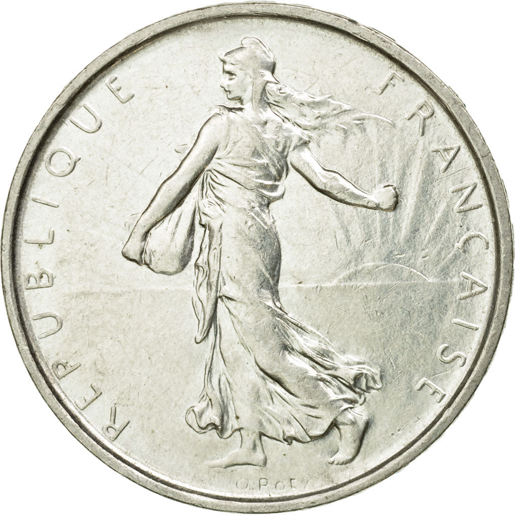 Moneda, Francia, Semeuse, 5 Francs, 1967, Paris, EBC, Plata, KM:926, Le