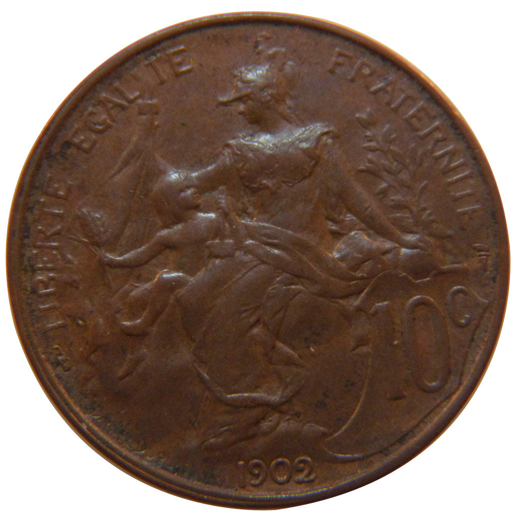 FRANCE, Dupuis, 10 Centimes, 1902, MS(60-62), Bronze, 30, Gadoury #277, 10.00