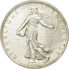 Coin, France, Semeuse, 2 Francs, 1919, Paris, AU(55-58), Silver, KM:845.1, Le