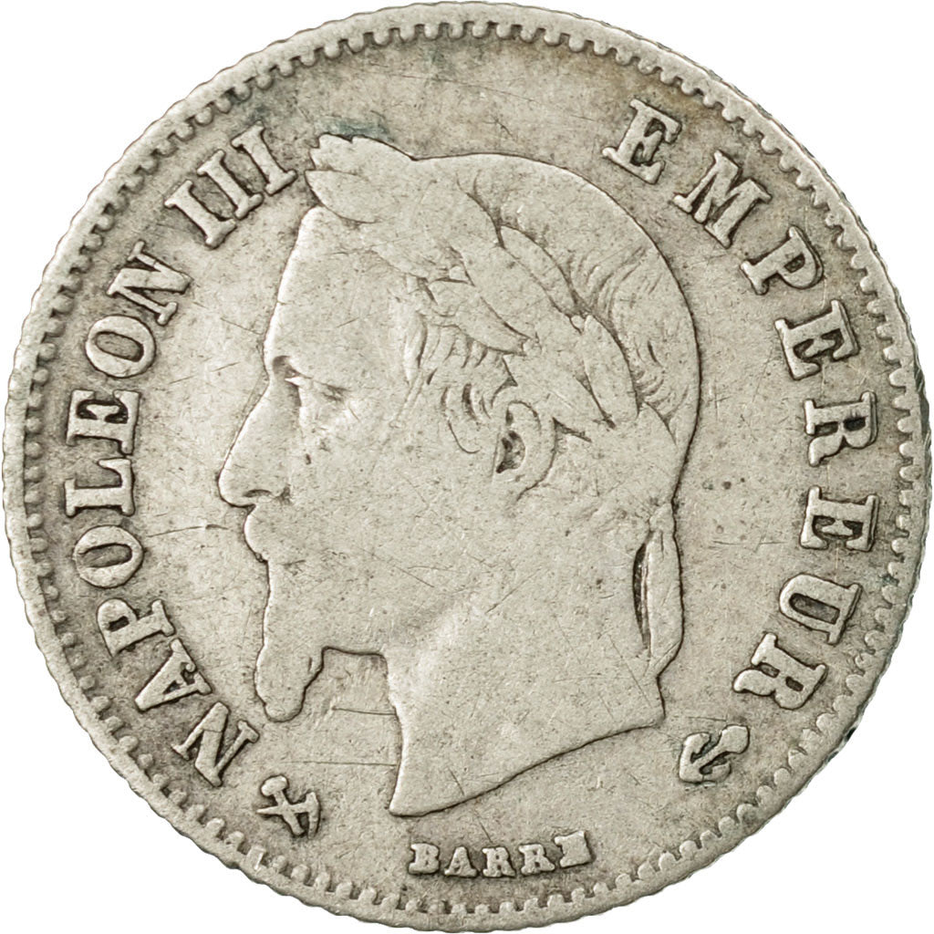 Coin, France, Napoleon III, Napoléon III, 20 Centimes, 1866, Bordeaux
