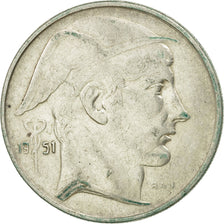 Coin, Belgium, 20 Francs, 20 Frank, 1951, EF(40-45), Silver, KM:141.1