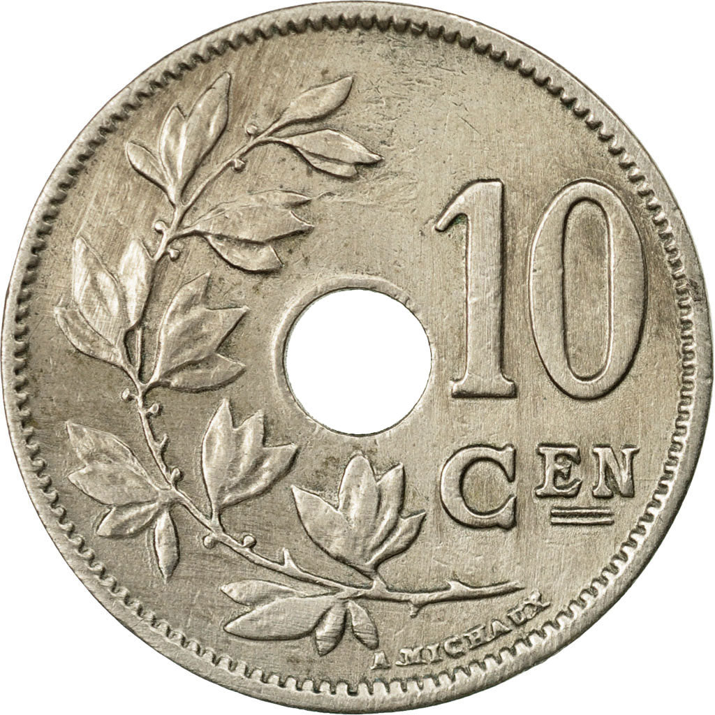Coin, Belgium, 10 Centimes, 1925, AU(55-58), Copper-nickel, KM:86