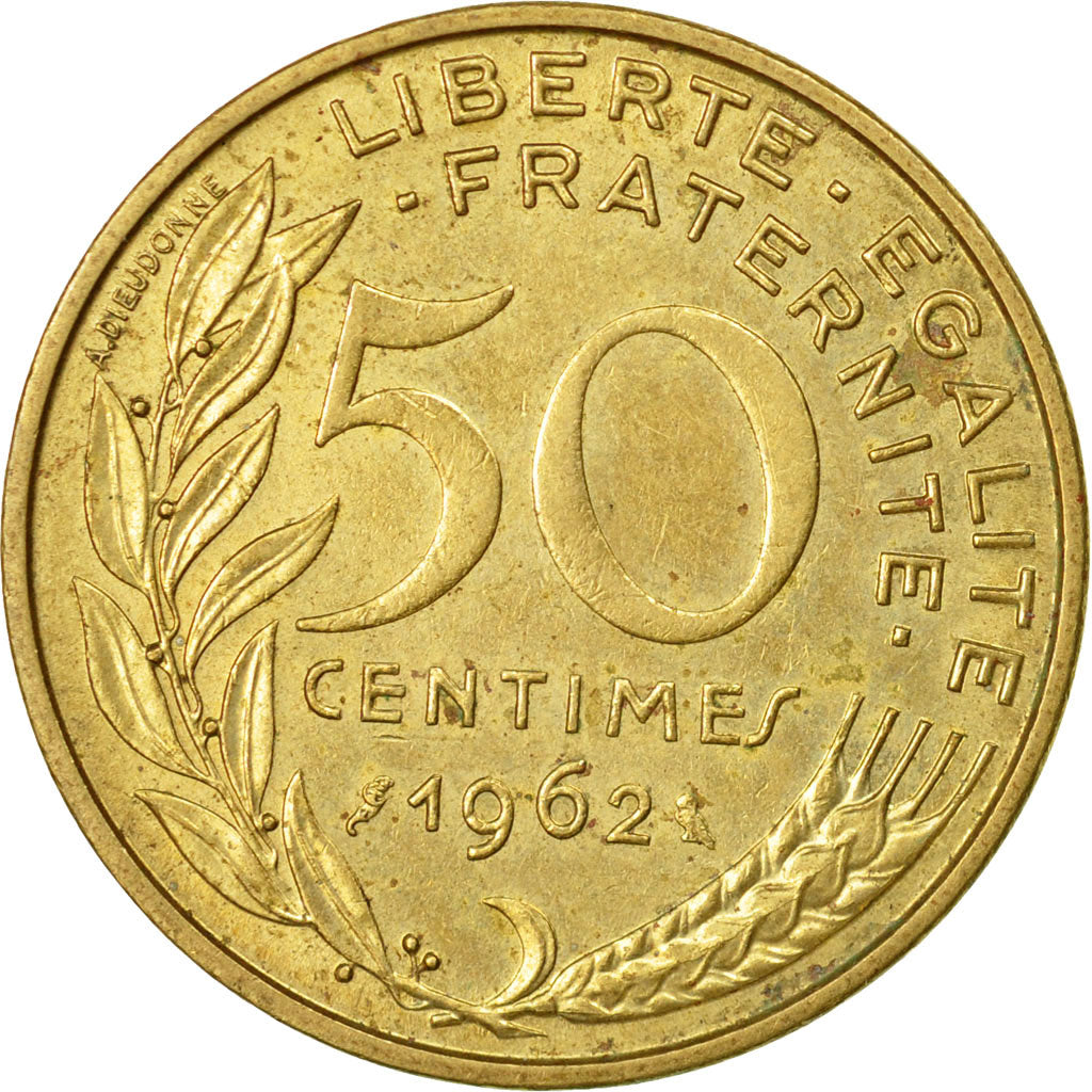 Münze, Frankreich, Marianne, 50 Centimes, 1962, Paris, S, Aluminum-Bronze