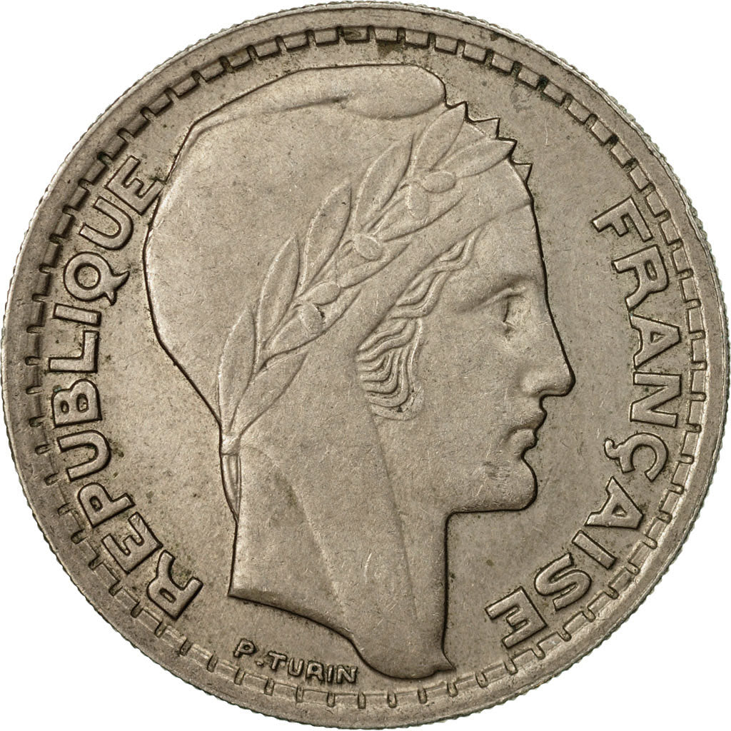 Munten, Frankrijk, Turin, 10 Francs, 1945, Paris, ZF, Copper-nickel, KM:908.1
