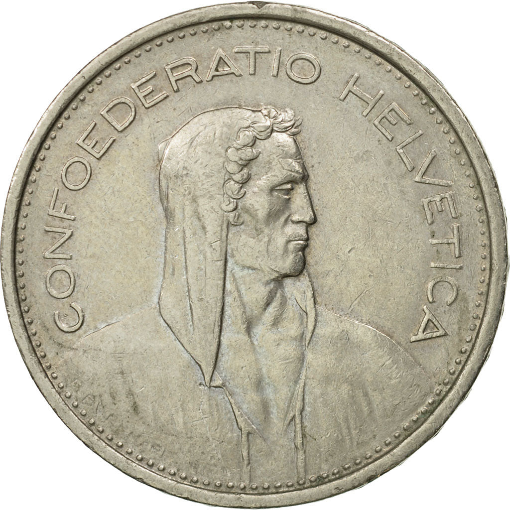 Coin, Switzerland, 5 Francs, 1968, Bern, EF(40-45), Copper-nickel, KM:40a.1