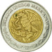 Munten, Mexico, 2 Nuevo Pesos, 1993, Mexico City, ZF, Bi-Metallic, KM:551