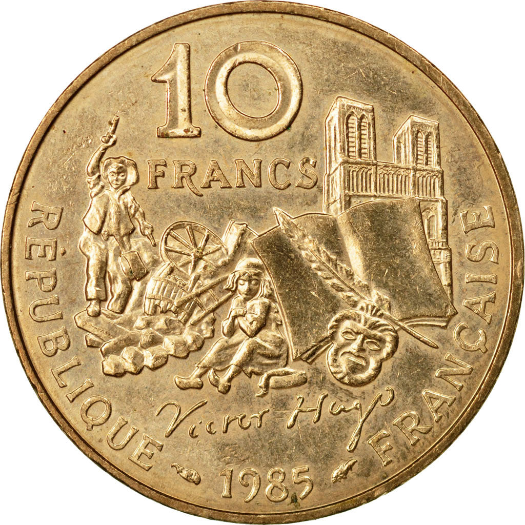 Münze, Frankreich, Victor Hugo, 10 Francs, 1985, Paris, SS, Nickel-Bronze