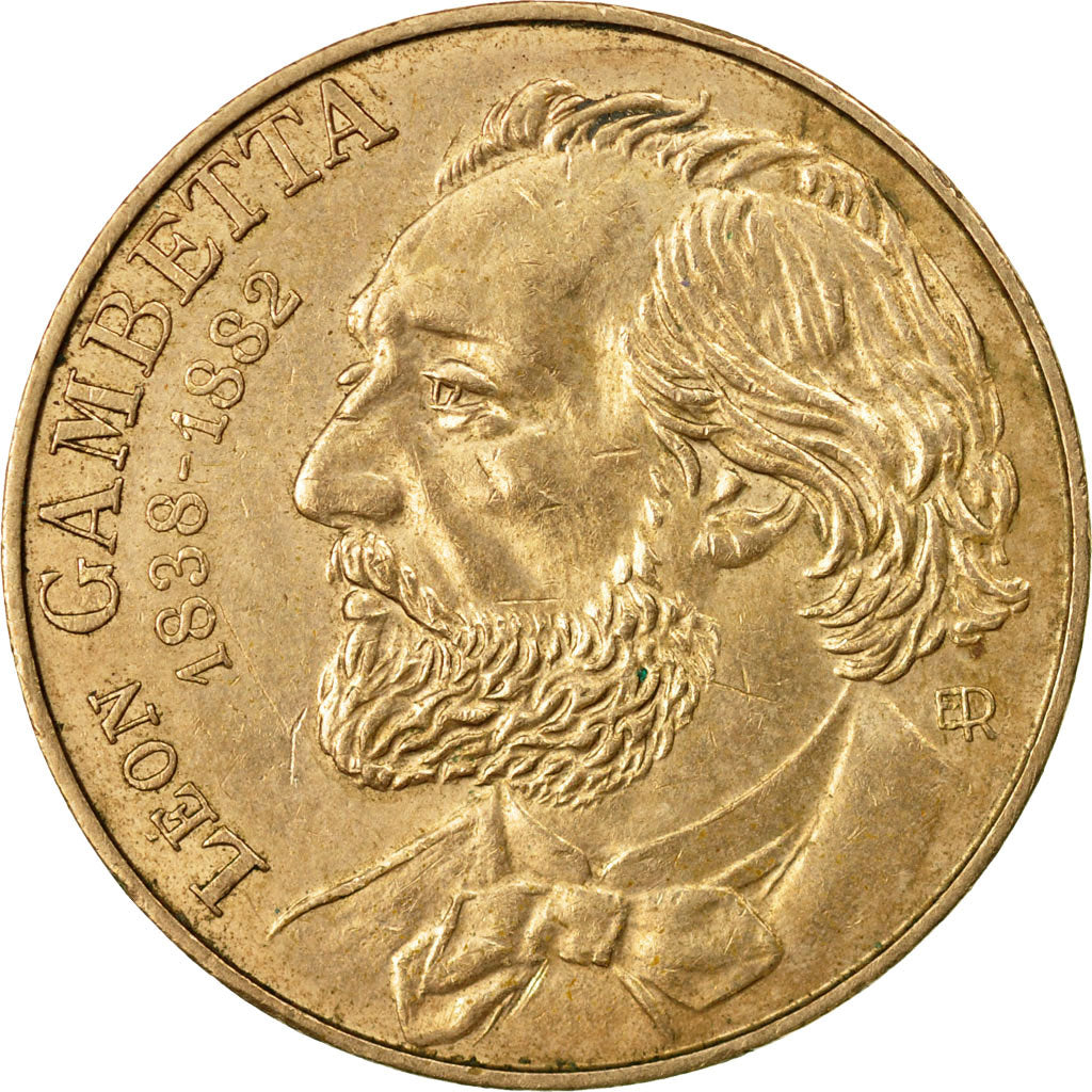 Coin, France, Gambetta, 10 Francs, 1982, Paris, EF(40-45), Nickel-Bronze