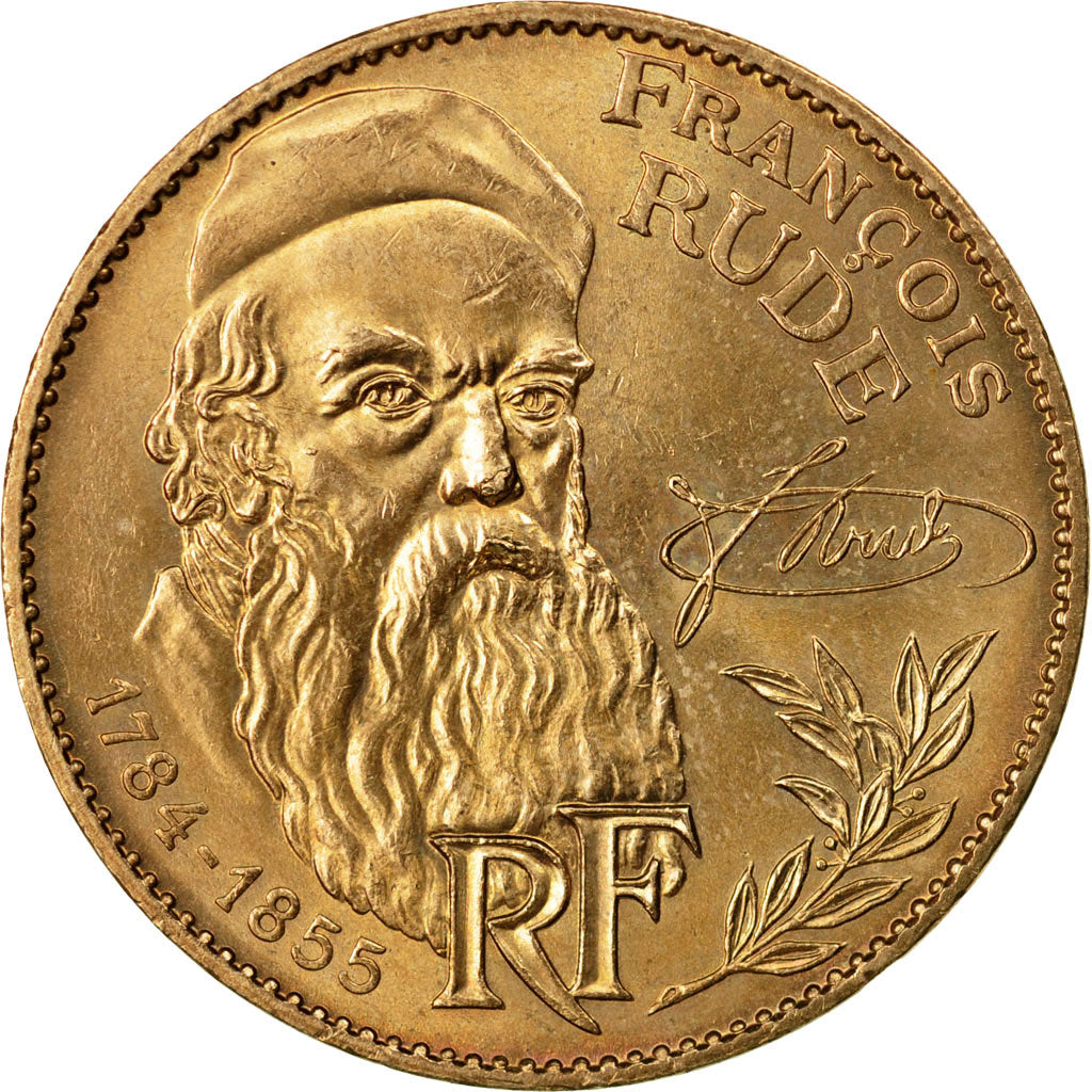 Coin, France, François Rude, 10 Francs, 1984, Paris, AU(50-53), Nickel-Bronze