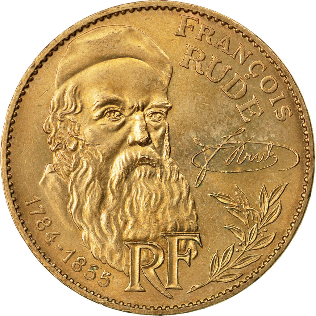 Moneta, Francia, François Rude, 10 Francs, 1984, Paris, BB, Nichel-bronzo