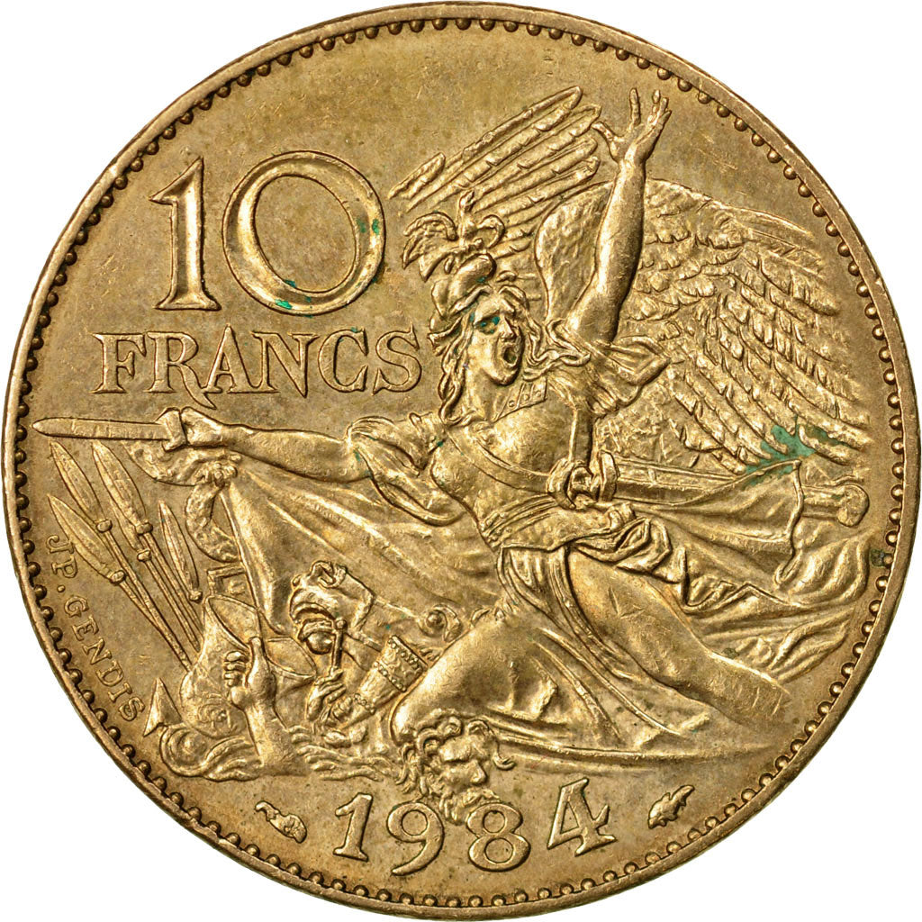 Munten, Frankrijk, François Rude, 10 Francs, 1984, Paris, FR+, Nickel-Bronze