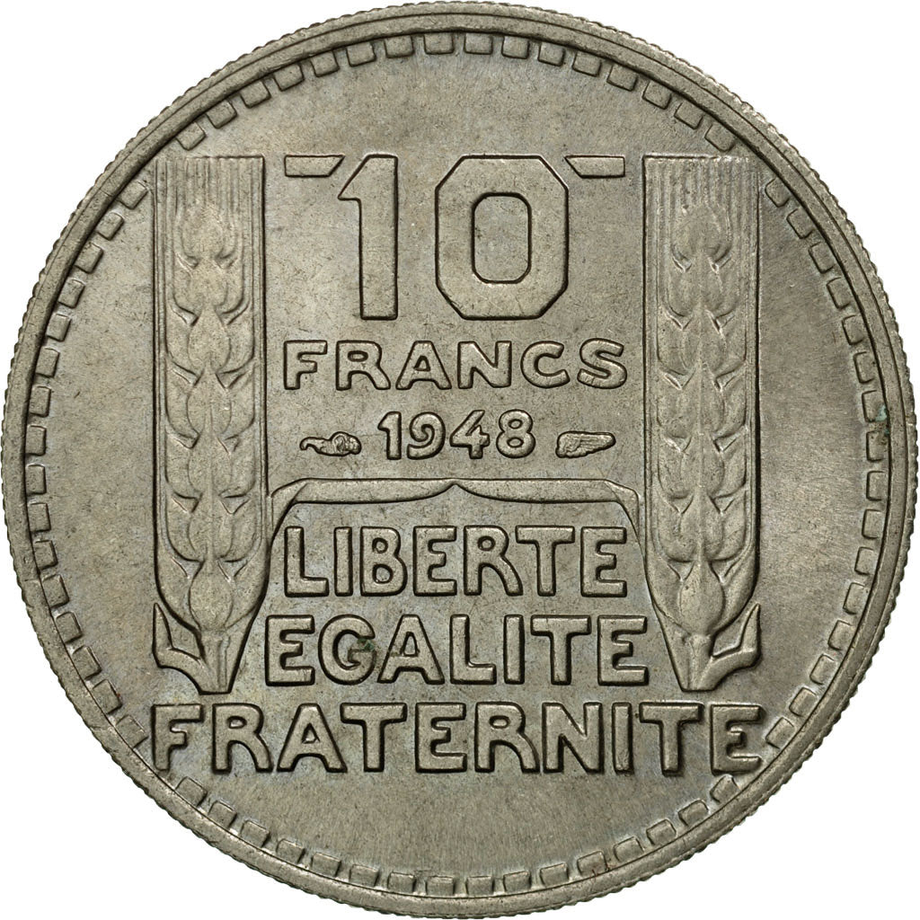 Coin, France, Turin, 10 Francs, 1948, Paris, AU(50-53), Copper-nickel, KM:909.1