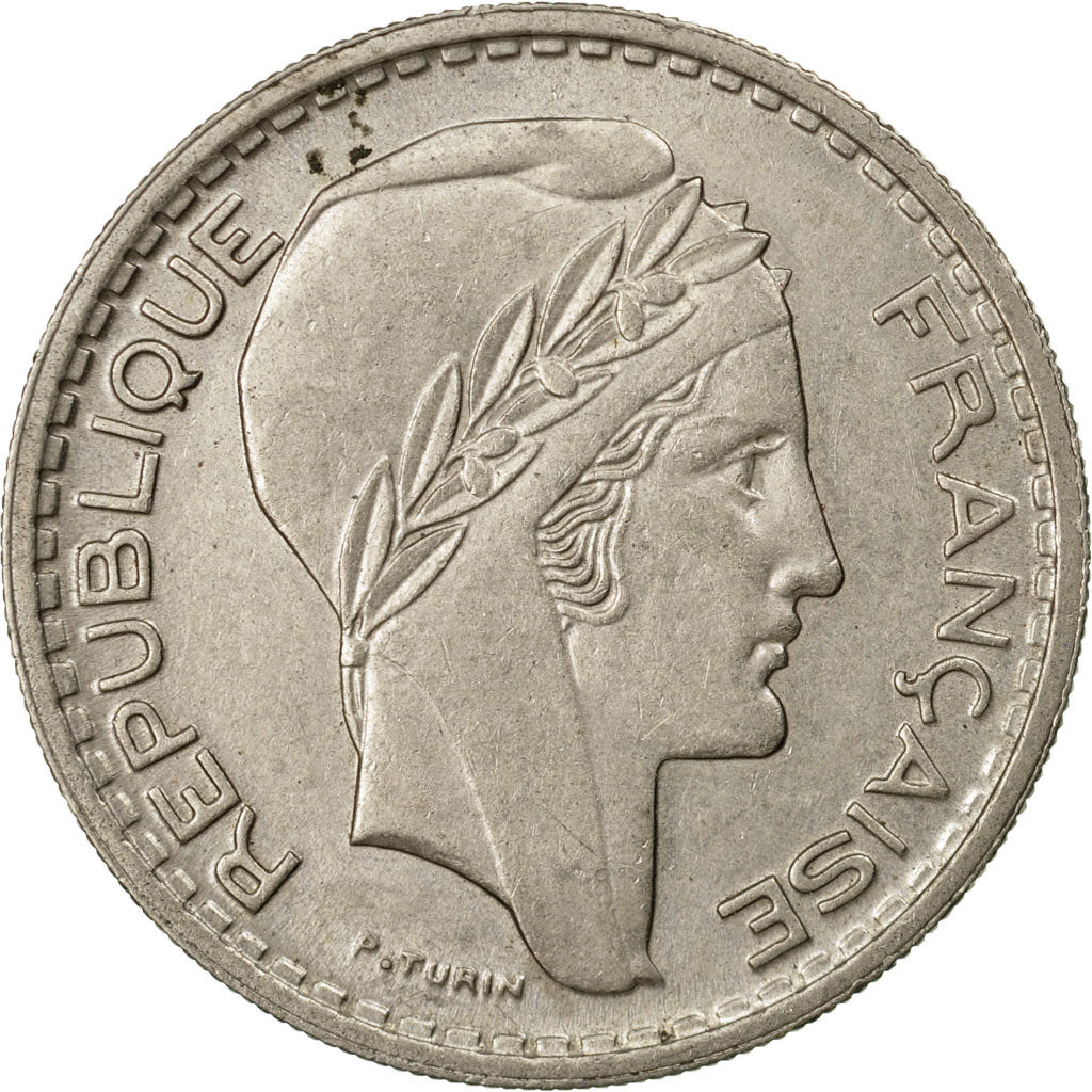 Münze, Frankreich, Turin, 10 Francs, 1947, Paris, SS+, Copper-nickel, KM:908.1