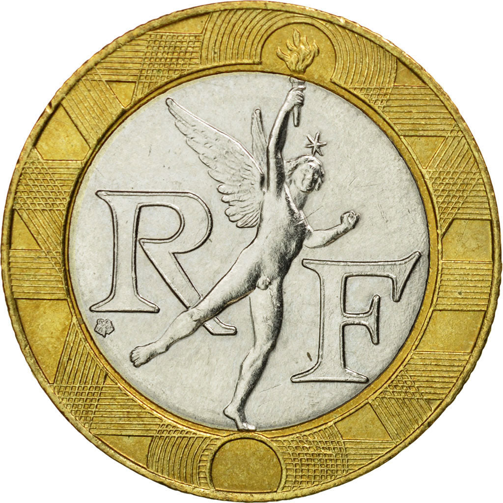 Coin, France, Génie, 10 Francs, 2000, Paris, EF(40-45), Aluminum-Bronze