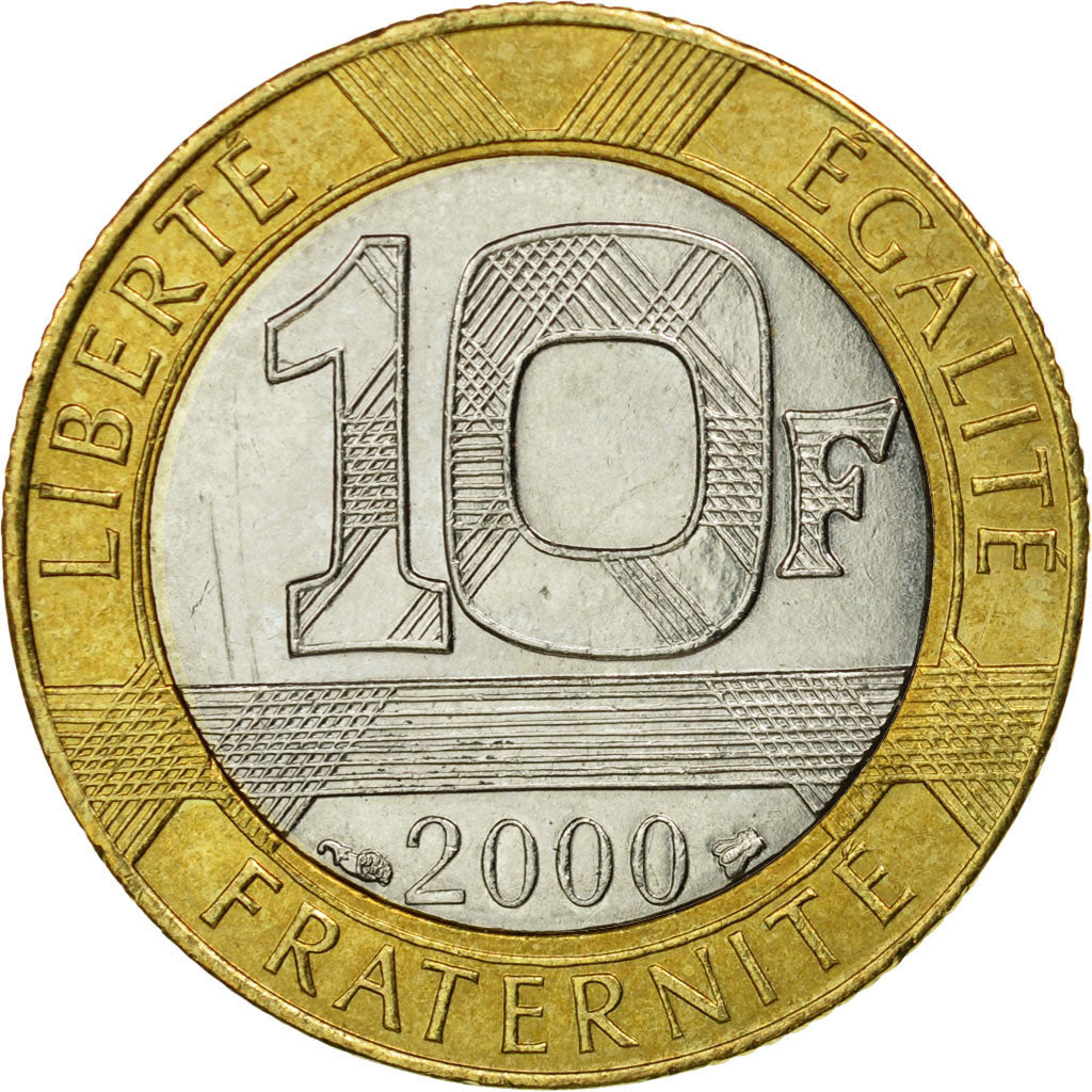 Coin, France, Génie, 10 Francs, 2000, Paris, EF(40-45), Aluminum-Bronze