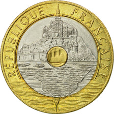 Monnaie, France, Mont Saint Michel, 20 Francs, 1992, Paris, TTB, Tri-Metallic