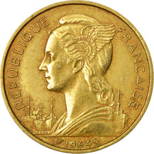 Coin, Réunion, 20 Francs, 1964, AU(50-53), Aluminum-Bronze, KM:11
