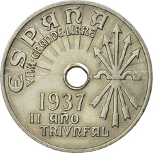 Moneta, Spagna, 25 Centimos, 1937, Vienna, BB+, Rame-nichel, KM:753