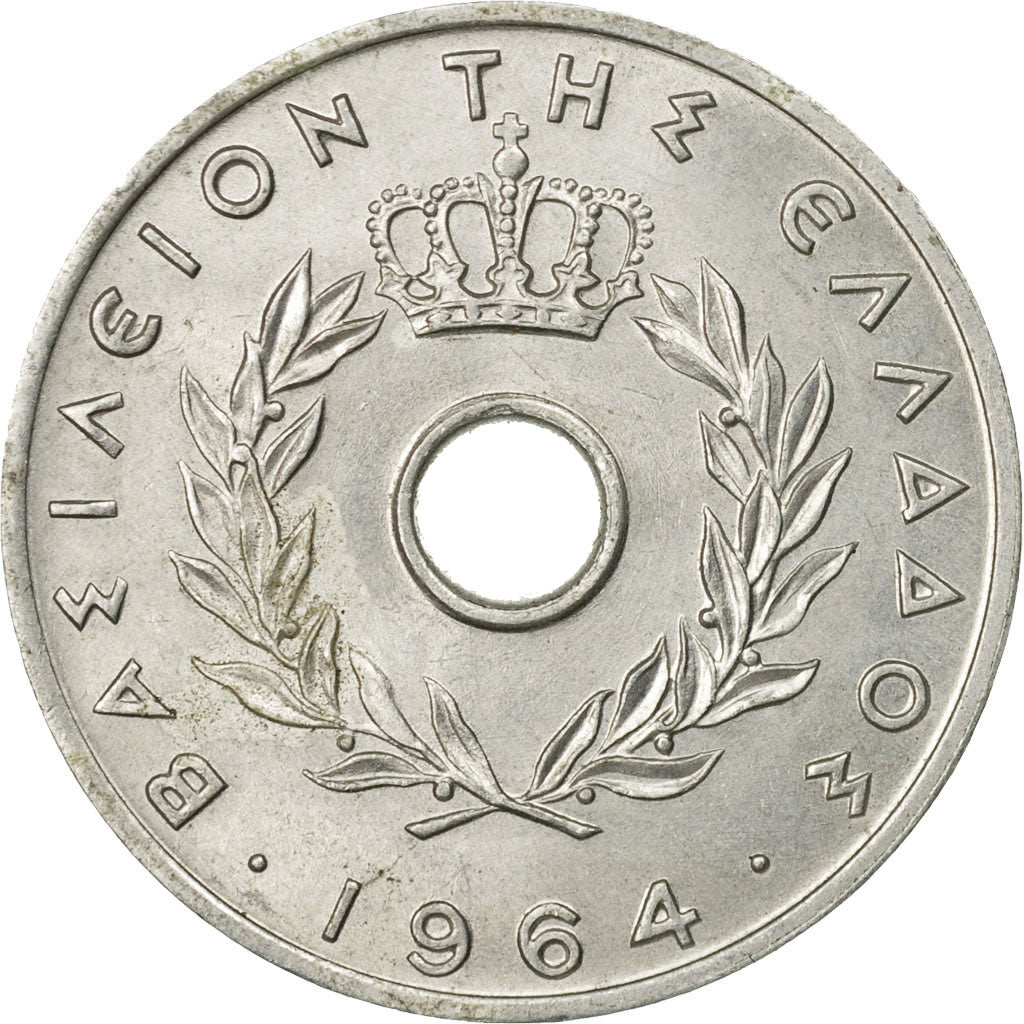 Coin, Greece, 20 Lepta, 1964, AU(55-58), Aluminum, KM:79