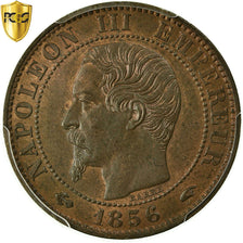 Monnaie, France, Napoleon III, Napoléon III, 5 Centimes, 1856, Paris, PCGS