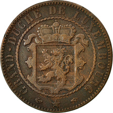 Coin, Luxembourg, William III, 10 Centimes, 1855, Paris, EF(40-45), Bronze