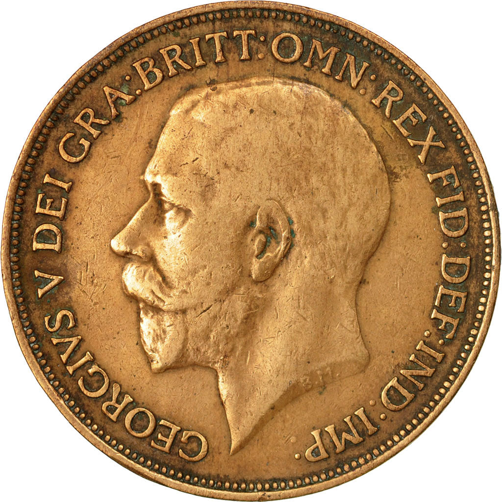 Coin, Great Britain, George V, Penny, 1914, EF(40-45), Bronze, KM:810