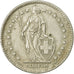 Coin, Switzerland, 2 Francs, 1961, Bern, EF(40-45), Silver, KM:21