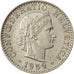 Münze, Schweiz, 20 Rappen, 1959, Bern, SS, Copper-nickel, KM:29a