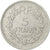 Moneda, Francia, Lavrillier, 5 Francs, 1950, Paris, BC+, Aluminio, KM:888b.1, Le