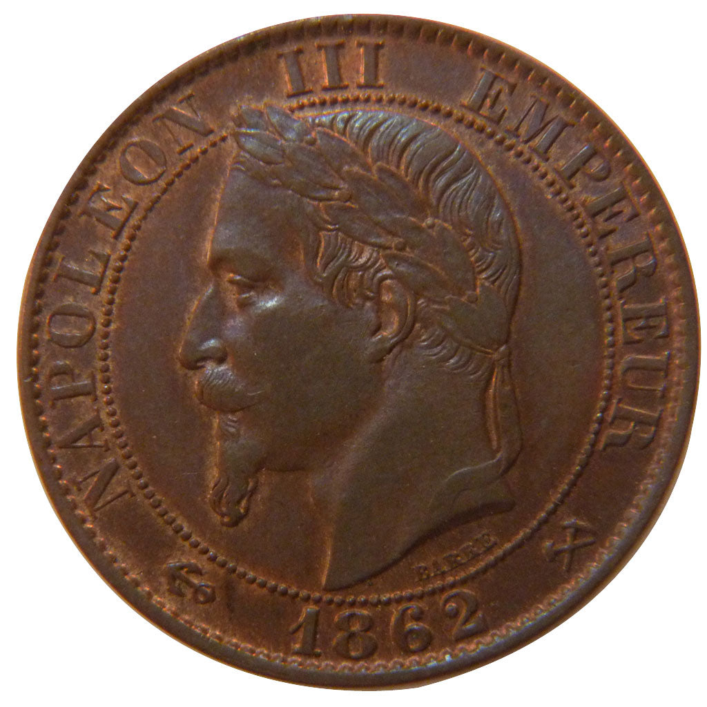 Second Empire, 5 Centimes Napoléon III Tête Laurée