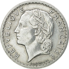 Coin, France, Lavrillier, 5 Francs, 1947, Paris, AU(50-53), Aluminum, KM:888b.1