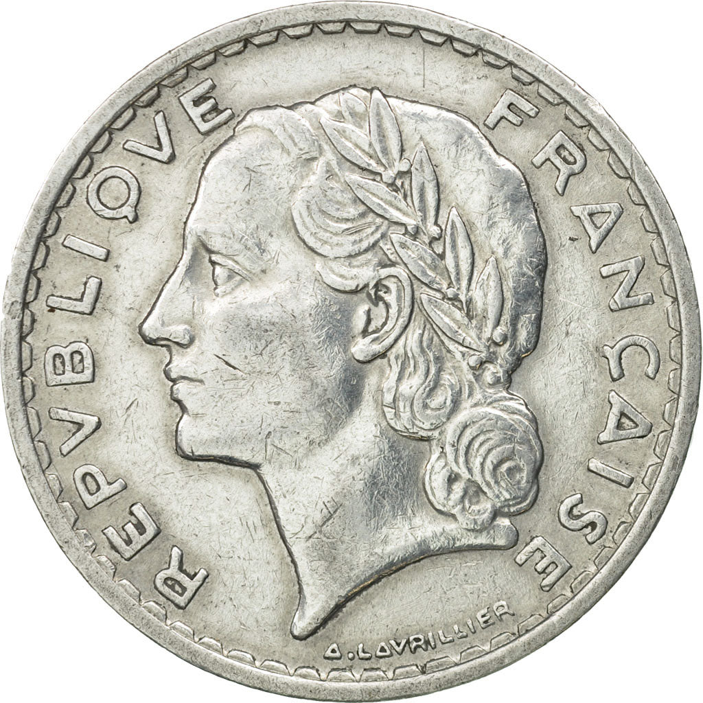 Münze, Frankreich, Lavrillier, 5 Francs, 1950, Paris, SS+, Aluminium