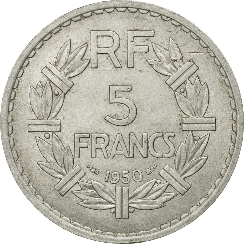 Münze, Frankreich, Lavrillier, 5 Francs, 1950, Paris, SS, Aluminium, KM:888b.1