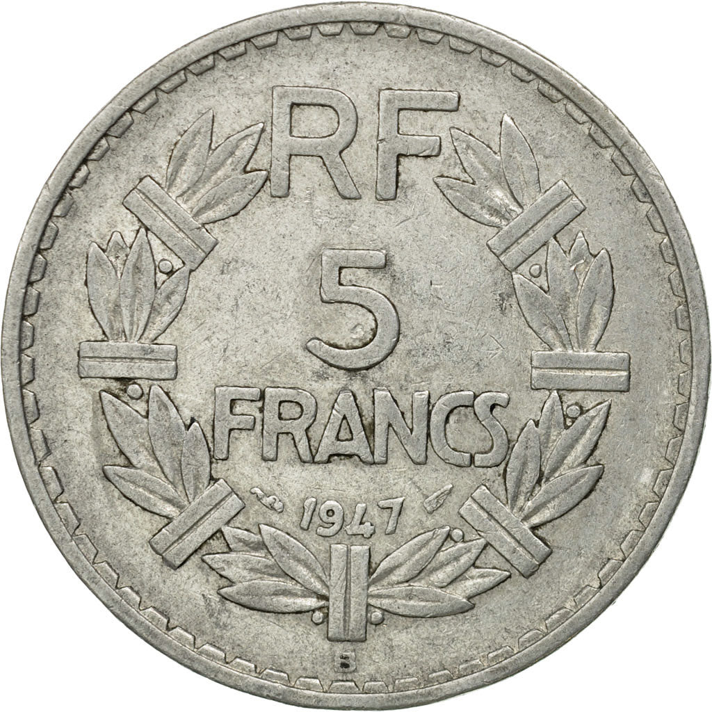 Monnaie, France, Lavrillier, 5 Francs, 1947, Beaumont - Le Roger, TTB