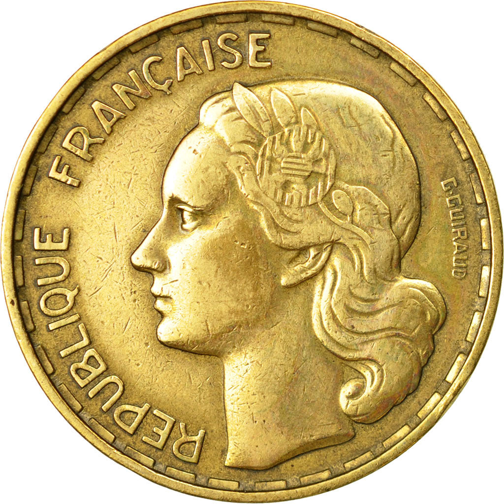 Münze, Frankreich, Guiraud, 50 Francs, 1953, Paris, SS, Aluminum-Bronze
