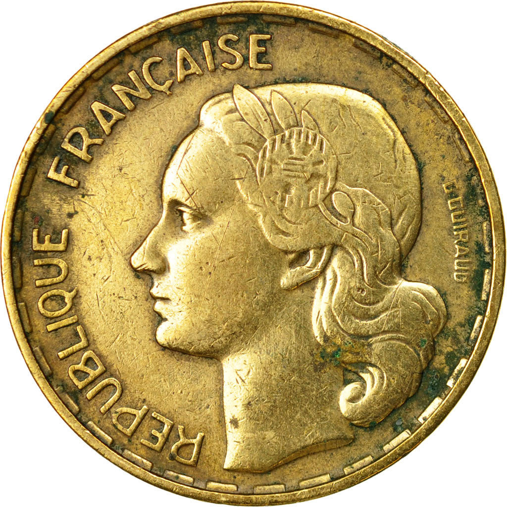 Coin, France, Guiraud, 50 Francs, 1952, Beaumont - Le Roger, EF(40-45)