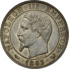 France, Napoléon III, 5 Centimes, Chambre de Commerce de Lille, 1853, Argent