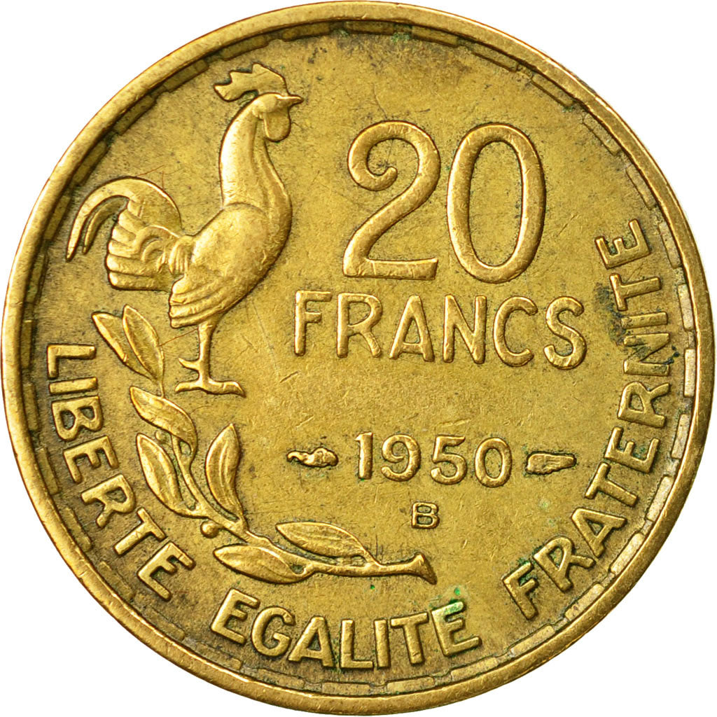Monnaie, France, Guiraud, 20 Francs, 1950, Beaumont - Le Roger, TTB