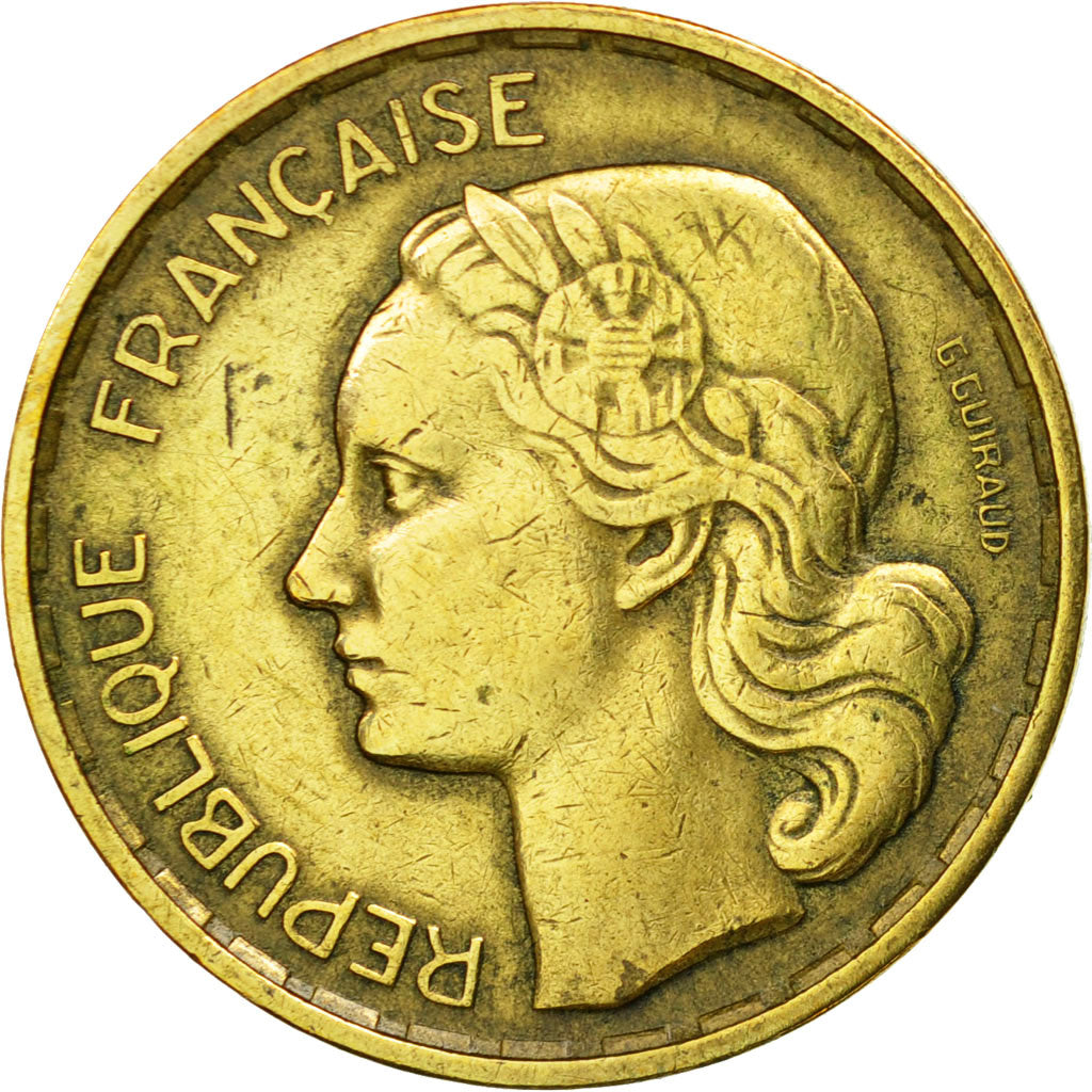 Coin, France, Guiraud, 20 Francs, 1952, Beaumont - Le Roger, VF(30-35)