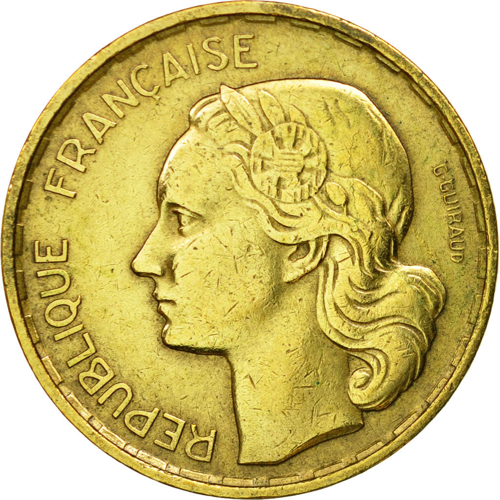 Münze, Frankreich, Guiraud, 20 Francs, 1953, Paris, SS, Aluminum-Bronze