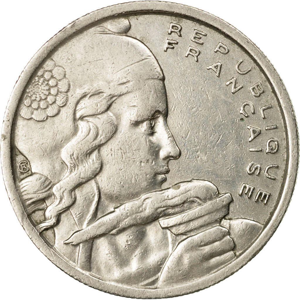 Moneta, Francja, Cochet, 100 Francs, 1954, EF(40-45), Miedź-Nikiel, KM:919.1