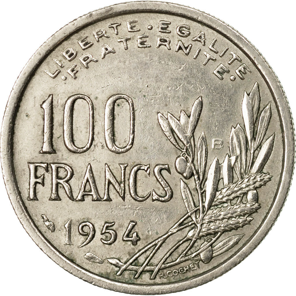 Coin, France, Cochet, 100 Francs, 1954, Beaumont - Le Roger, EF(40-45)