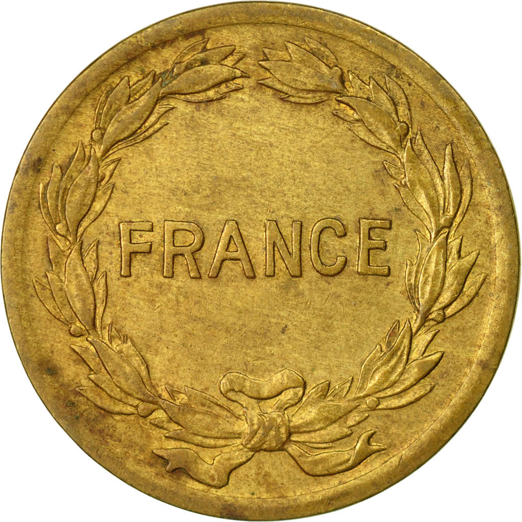 Munten, Frankrijk, France Libre, 2 Francs, 1944, Philadelphia, ZG+, Tin, KM:905